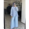 Almarwah Pile Detaylı Tencel Etek Pantolon 606123