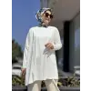Almarwah Yandan Yırtmaçlı Viscon Tunik 102227