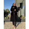 Ghisa Kürk Detaylı Düğmeli Angora Kaban 24111