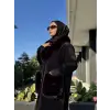 Ghisa Kürk Detaylı Düğmeli Angora Kaban 24111