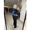 Ghisa Payet ve Kot Detaylı Kap Pantolon Takım 4943