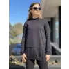 Ghisa Sırtı Penye Balıkçı Yaka Triko Tunik G4184