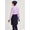 Haşema Esila Serisi Monogram Laci-Lila Tam Tesettür Tek Mayo Üstü HSM2934