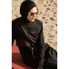Haşema Tam Boy Siyah 5 Parça Tesettür Mayo Takımı HSM5048