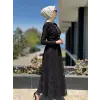 Jamila Sarah Dantelli Tesettür Abiye Elbise 3017
