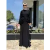 Jamila Sarah Yanları Drapeli Balık Tesettür Abiye Elbise 3046