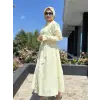 Kahma Nakış İşlemeli Gömlek Elbise