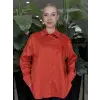 Kahma Yakası Payet İşlemeli Gömlek