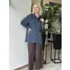 Kayra Modal Kot Detaylı Gömlek KA71004