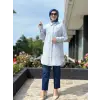 Kayra Yakası Nakış Ve Boncuk Detaylı Gömlek KA21187