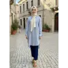 Kayra Yakası Nakış Ve Boncuk Detaylı Gömlek KA21187