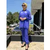 Lisa Sırtı Ve Göğsü İşlemeli Ceket  Pantolon Takım 3026