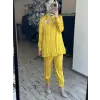 Lisa Sırtı Ve Göğsü İşlemeli Ceket  Pantolon Takım 3026