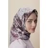 Maisa Su Masalı Çift Taraflı 90X90 Twil İpek Eşarp