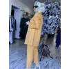 Misswhence Keten Kruvaze Ceket Pantolon Takım 37207