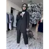 Misswhence Keten Kruvaze Ceket Pantolon Takım 37207