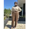 Misswhence Paça Detaylı Keten Pantolon 39121N