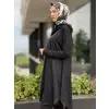 Misswhence Sırtı Fermuarlı Şal Yaka Viscon Tunik 34030