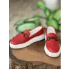 Pierre Cardin Günlük Rahat Tokalı Kadın Kırmızı Ayakkabı PC52322