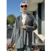 QOOQ Kroşeta Keten Ceket / Kimono 24SS604