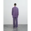 QooQ Saten Bol Paça Lila Pantolon 23SS316