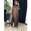 QooQ Store Yarasa Kol Riva Elbise 26SS400