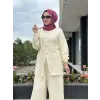 Qupra Brit Detaylı Tensel Tunik Pantolon Takım WAD12130
