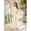 Qupra Brit Detaylı Tensel Tunik Pantolon Takım WAD12130