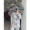 Qupra Taşlı Dijital Desen Gömlek Pantolon Takım WAB82039
