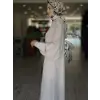 SENNA Andrea Fermuarlı Bej Abaya 4011S23
