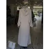 SENNA Andrea Fermuarlı Bej Abaya 4011S23