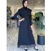SENNA Arcıa Siyah Tesettür Abiye Elbise 3010S23