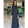 SENNA Carolina Siyah Tesettür Abiye Elbise 3002S23