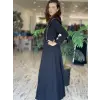 SENNA Carolina Siyah Tesettür Abiye Elbise 3002S23