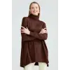 Tığ Triko Balıkçı Yaka Oversize Basic Triko Tunik TNK21135