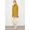 Tığ Triko Balıkçı Yaka Oversize Basic Triko Tunik TNK21135