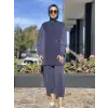 Tığ Triko Triko Kombinli Tunik Pantolon Takım TKM5041