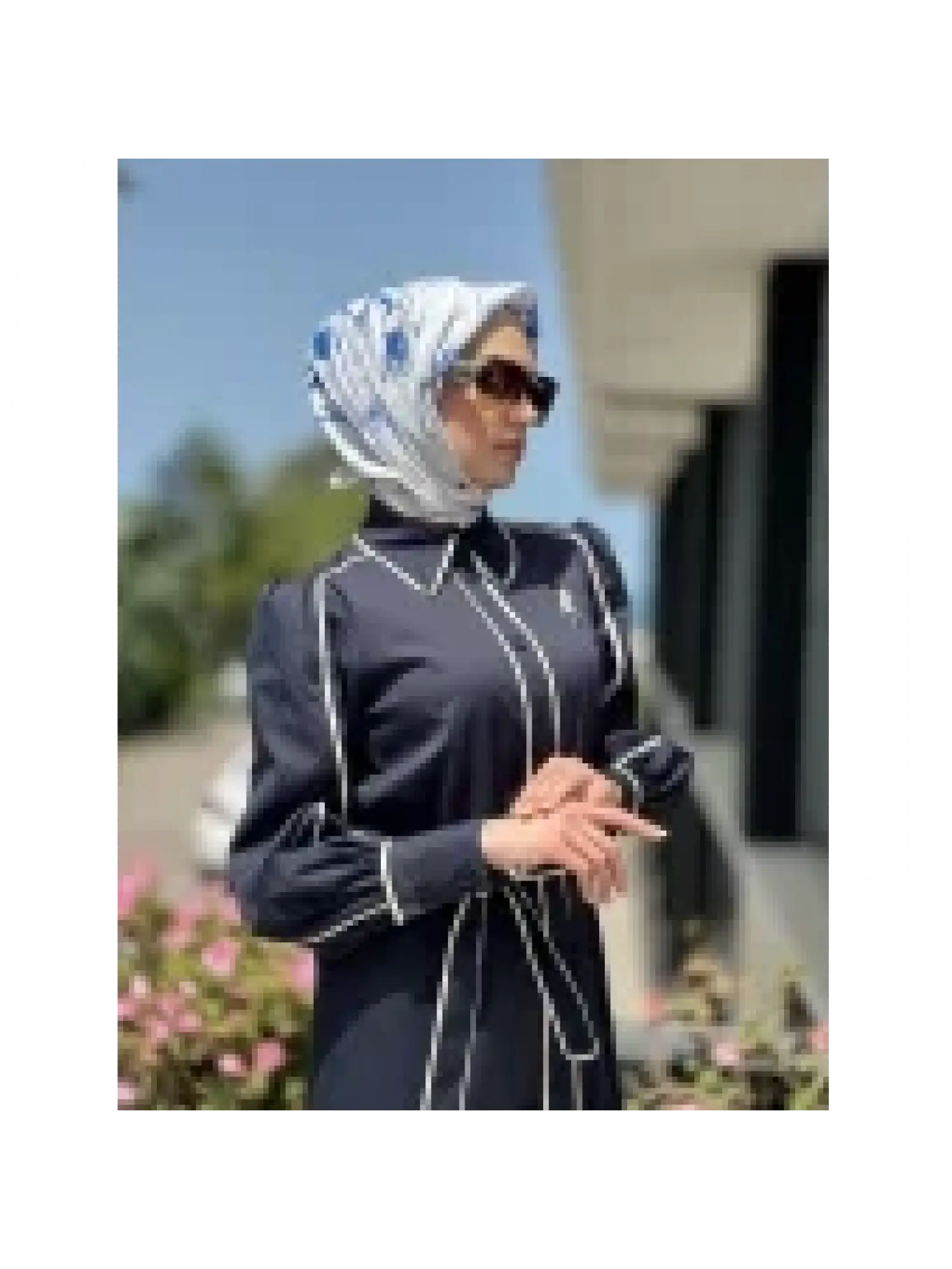 Qupra Düğmeli Kuşaklı Astarlı Poplin Elbise QAY65007