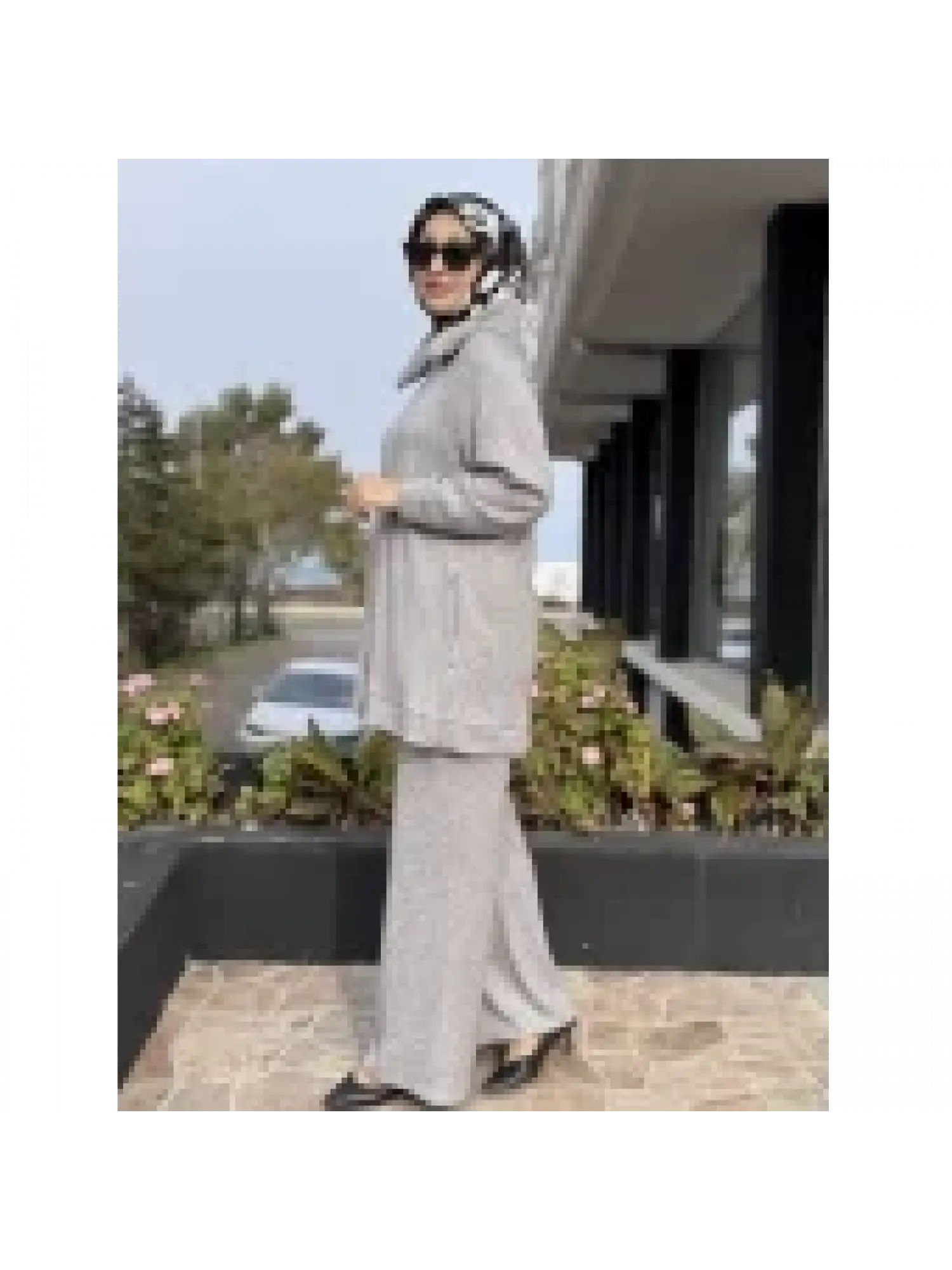 Sırtı Boncuk Detaylı Seyyar Kürk Detaylı Kap Pantolon Takım WAC92033