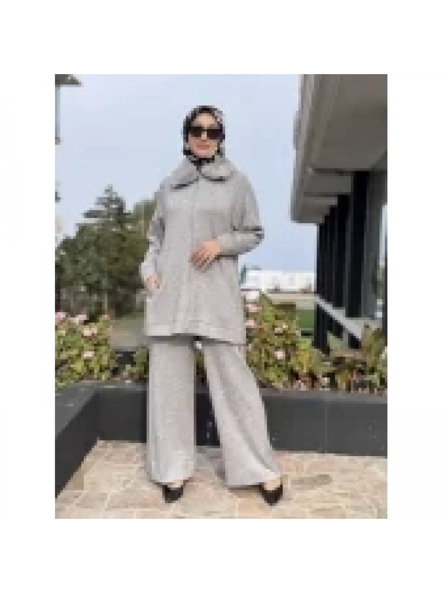 Sırtı Boncuk Detaylı Seyyar Kürk Detaylı Kap Pantolon Takım WAC92033