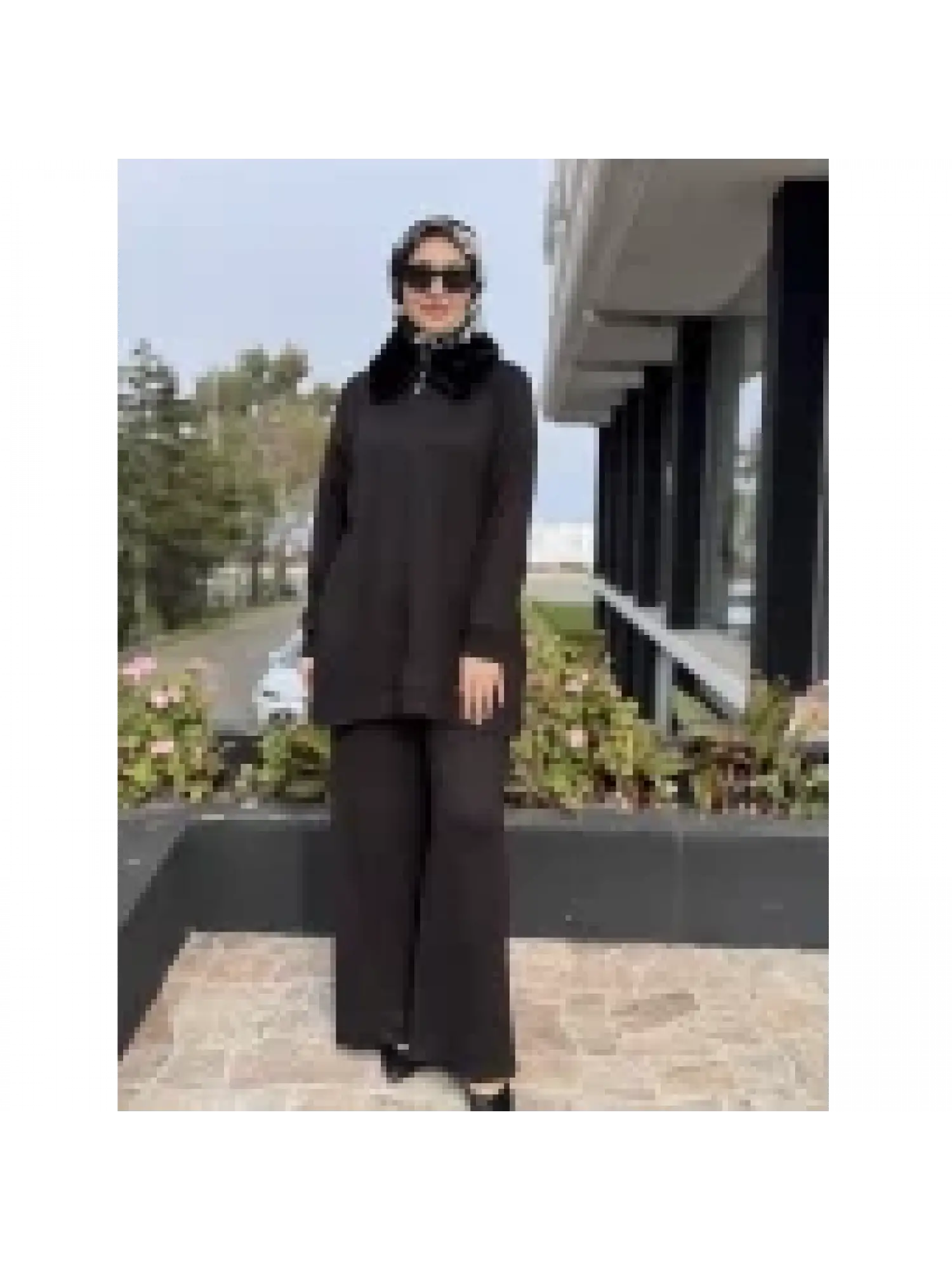 Sırtı Boncuk Detaylı Seyyar Kürk Detaylı Kap Pantolon Takım WAC92033