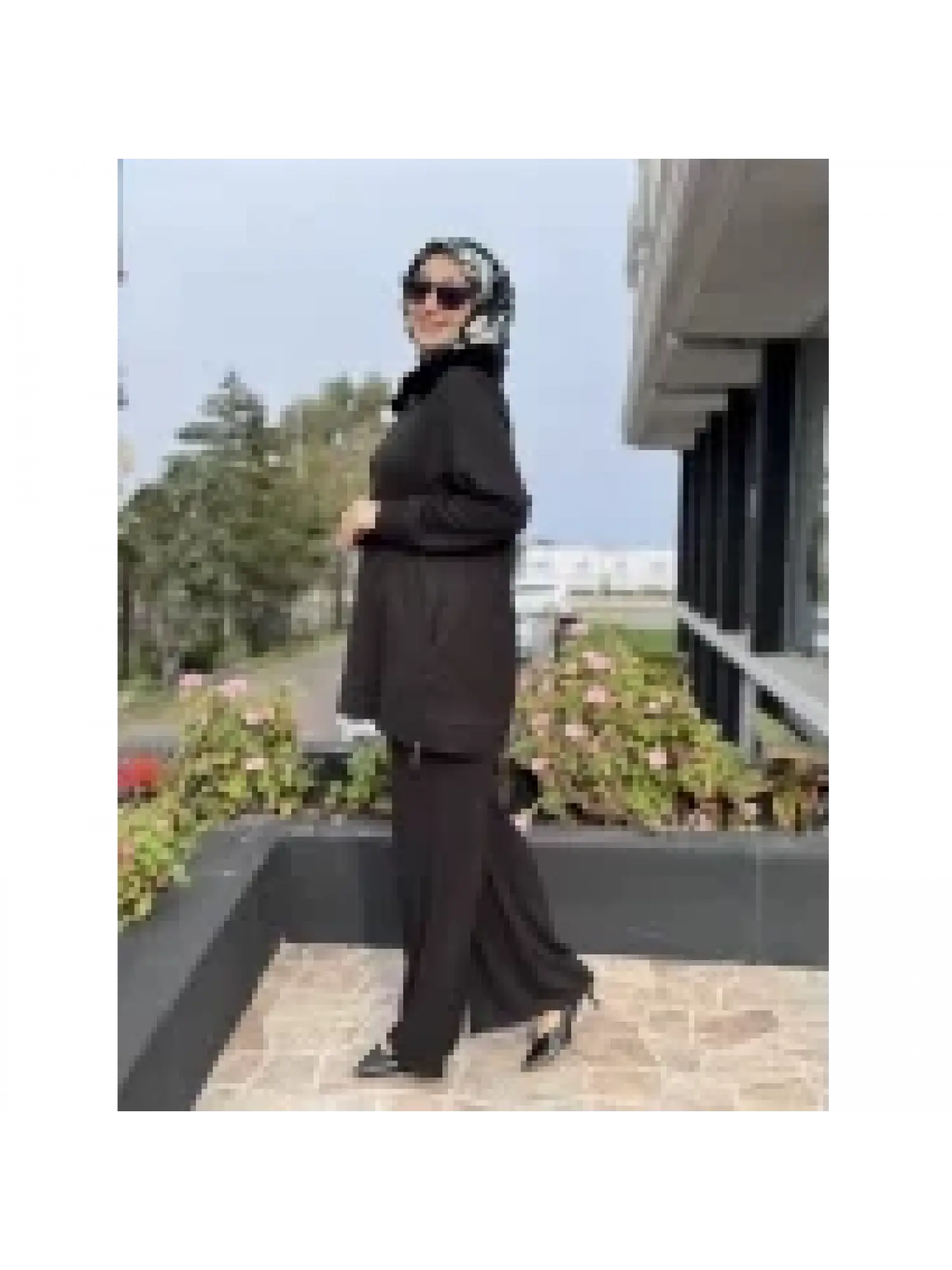 Sırtı Boncuk Detaylı Seyyar Kürk Detaylı Kap Pantolon Takım WAC92033