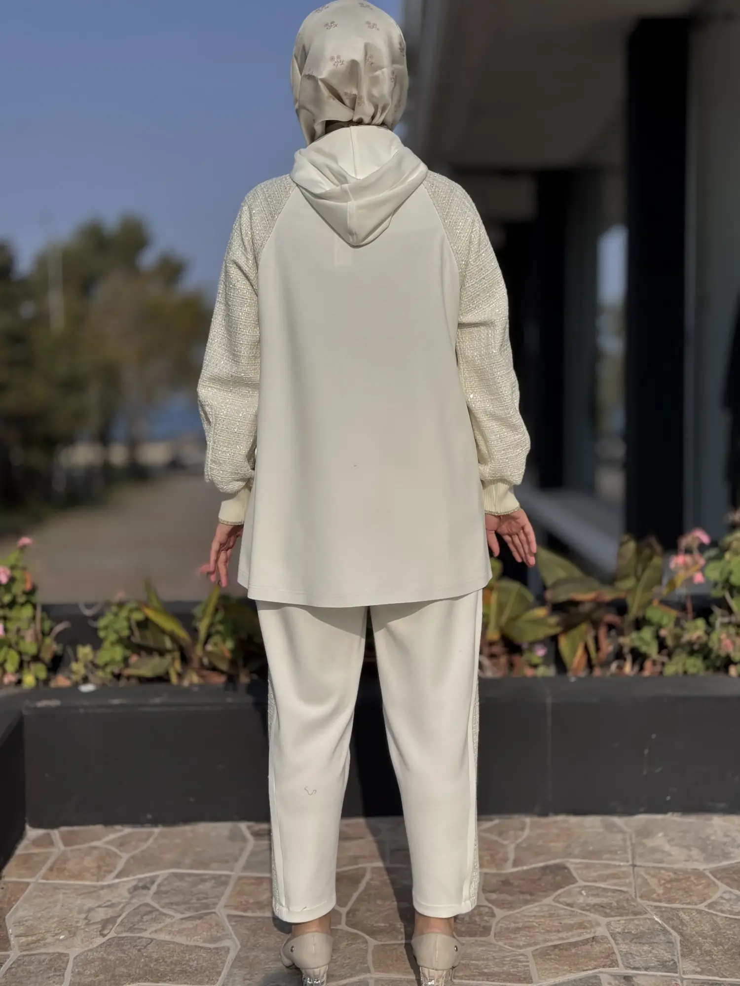 Ghisa Tüvit Kumaş Detaylı Fermuarlı Ceket Pantolon Takım G3300