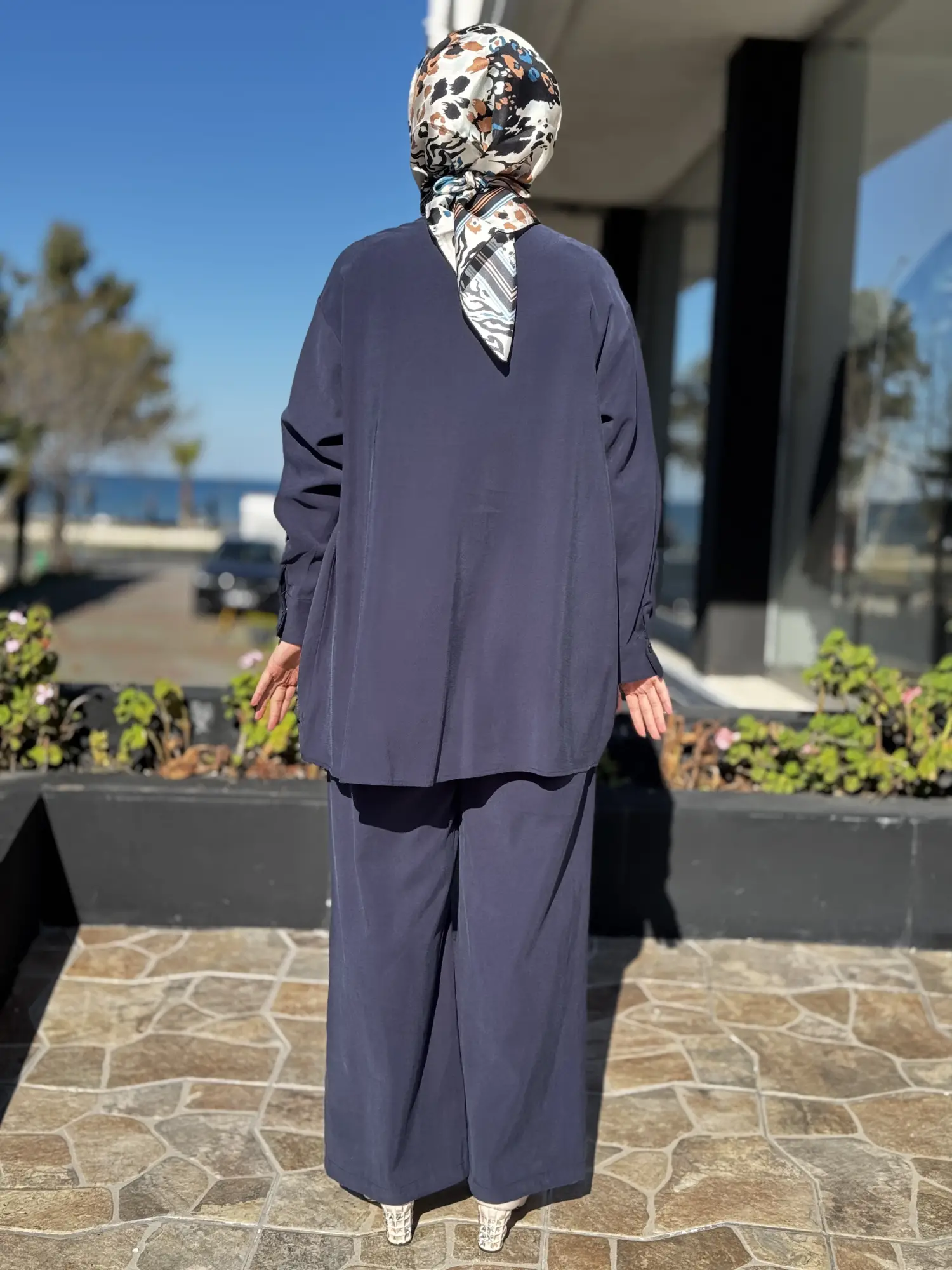 Almarwah 202971 Tencel Tunik Pantolon Takım