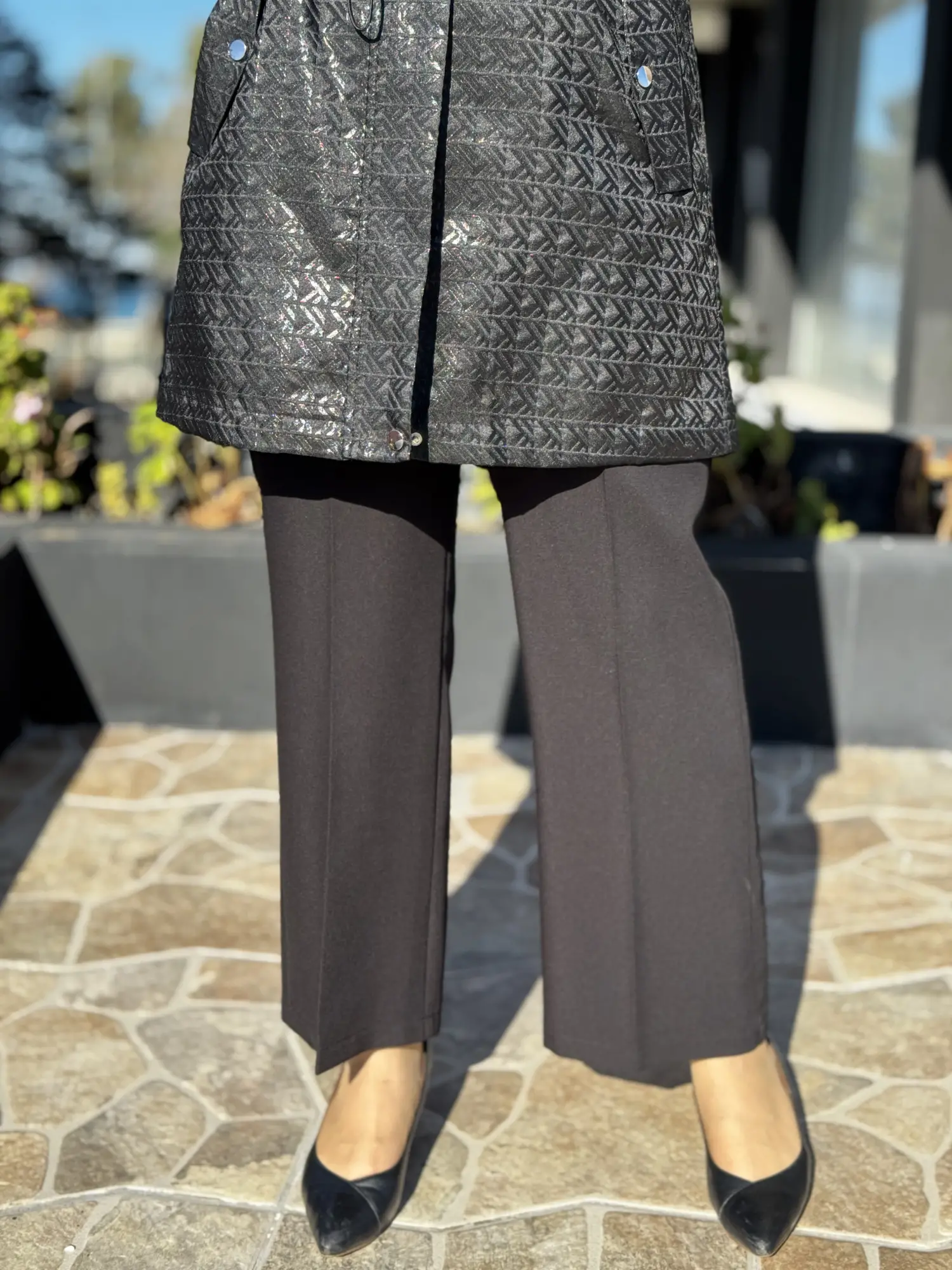 Kayra Yüksek Bel Geniş Paça Cepli Pantolon