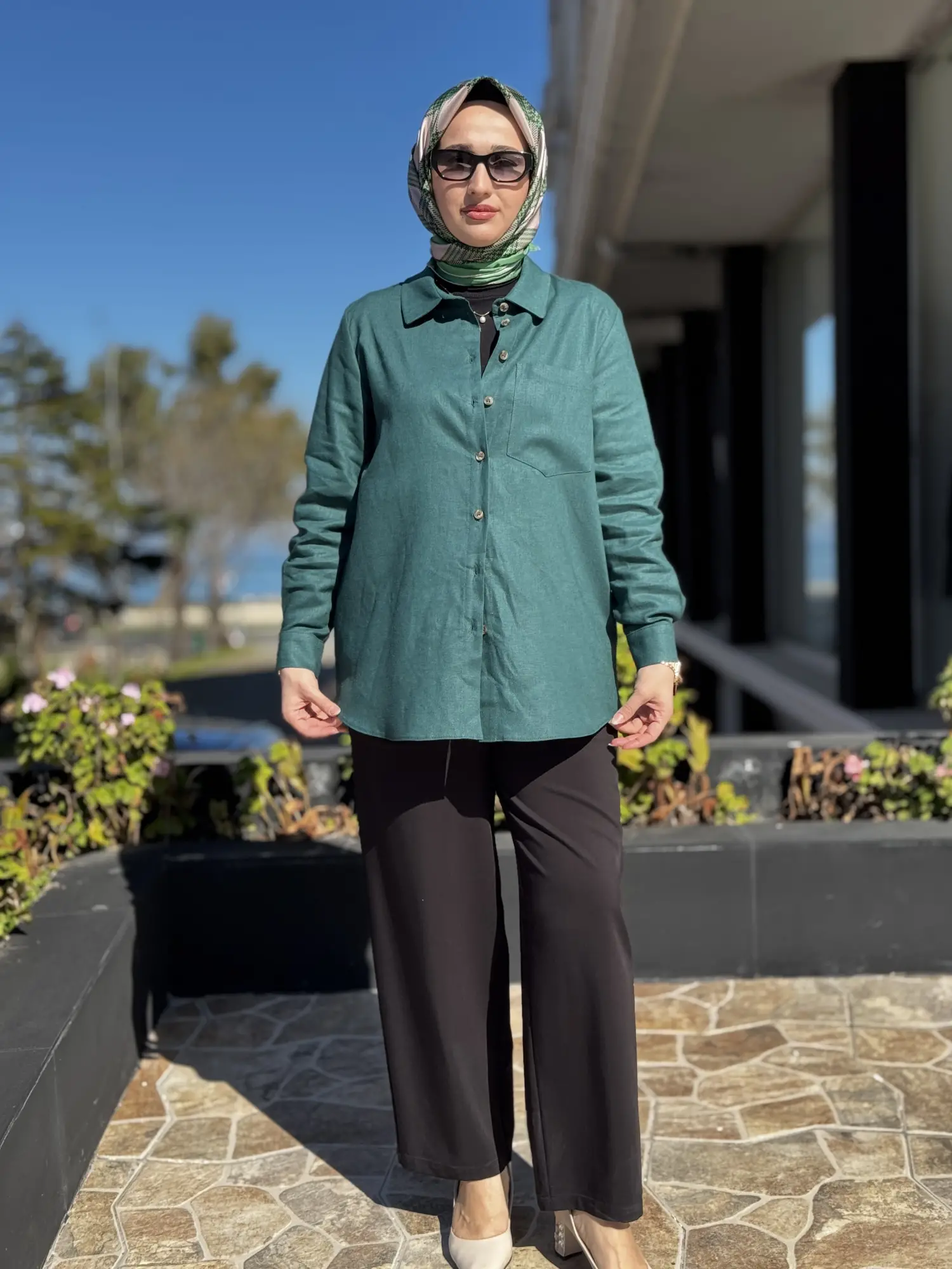 Kayra Basic Keten Gömlek