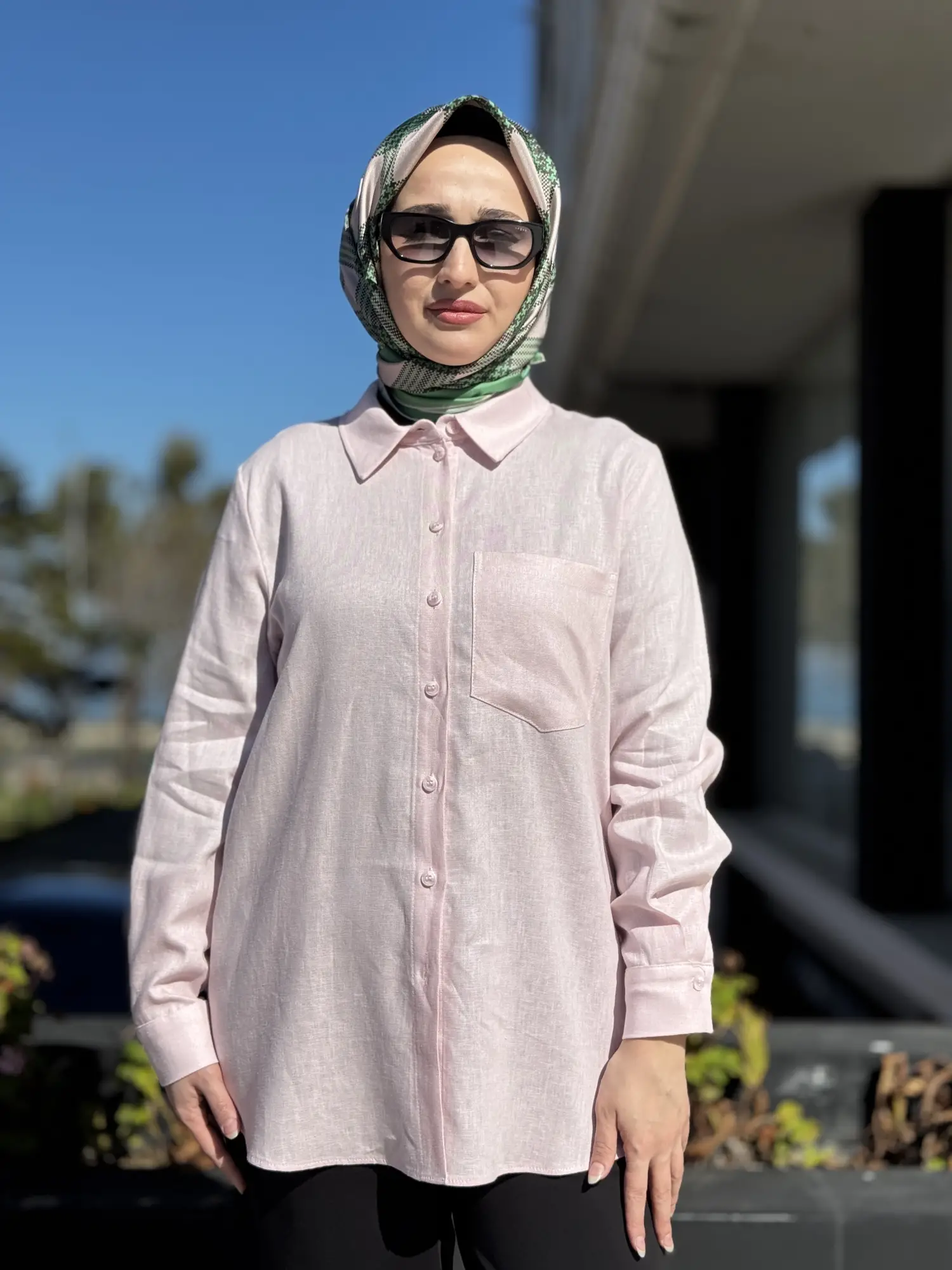 Kayra Basic Keten Gömlek