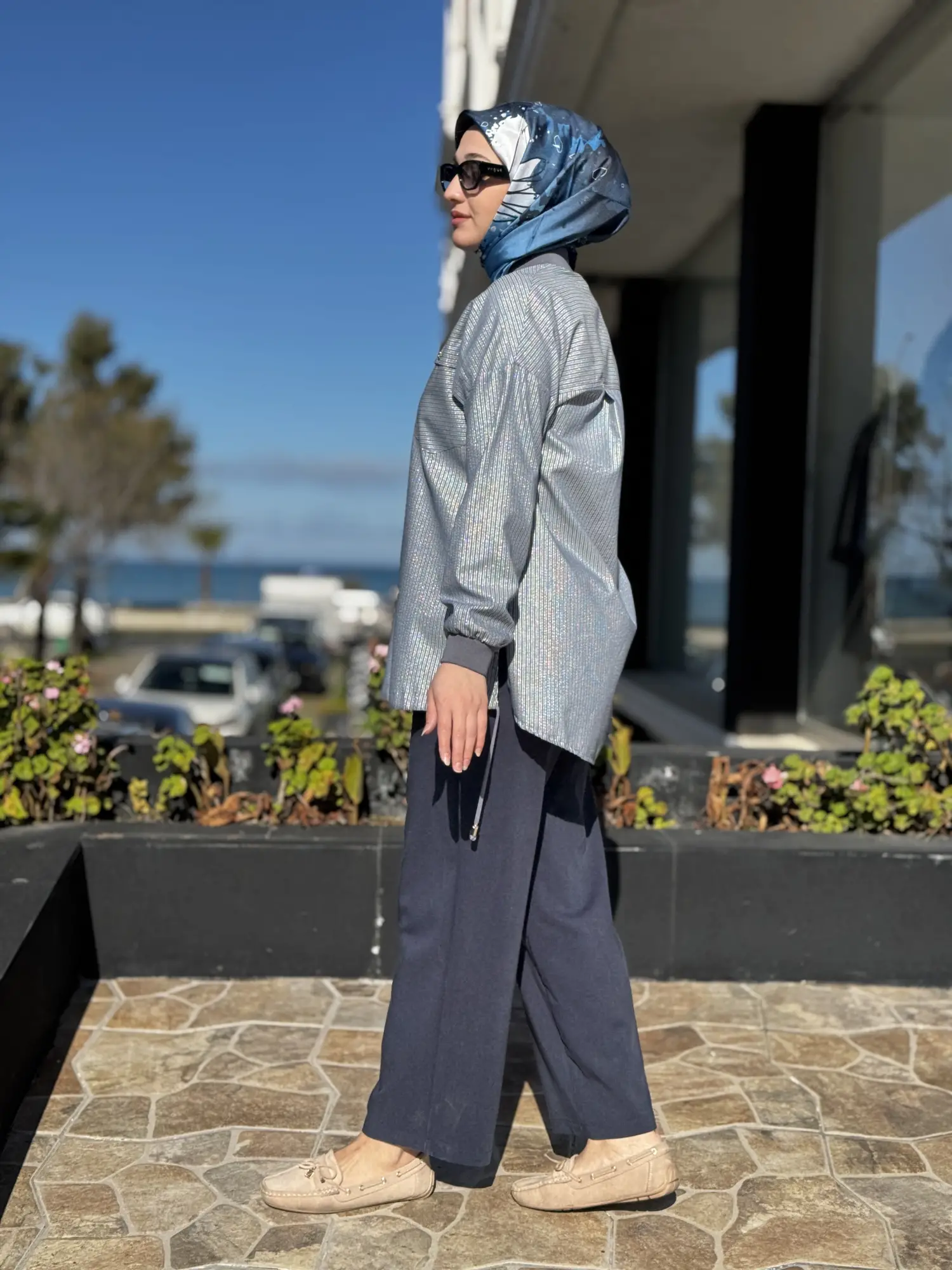 Kayra Beli Lastikli ve Bağcık Detaylı Cepli Rahat Pantolon