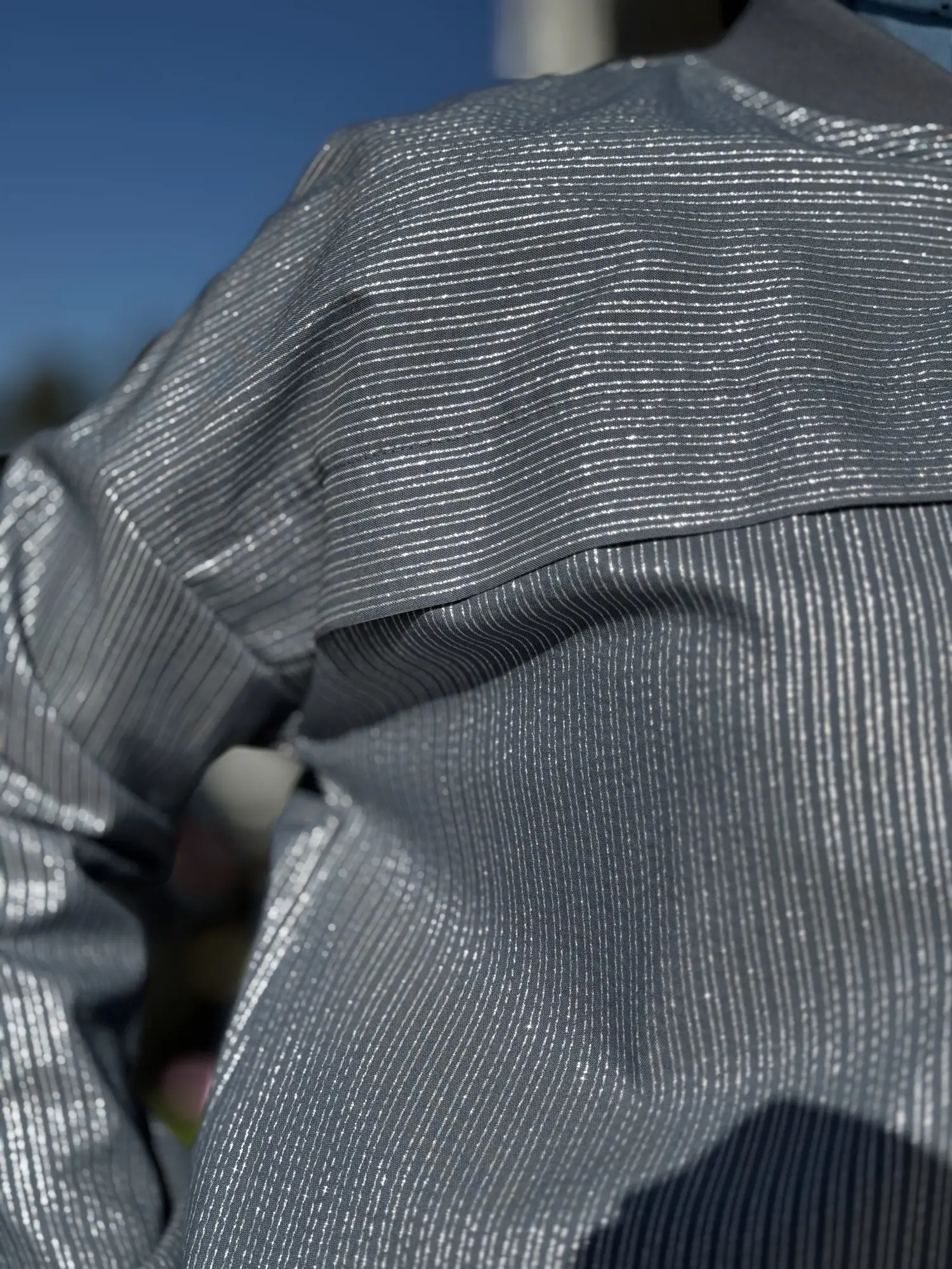 Kayra Sim Ve Çizgi Detaylı Fermuarlı Ceket