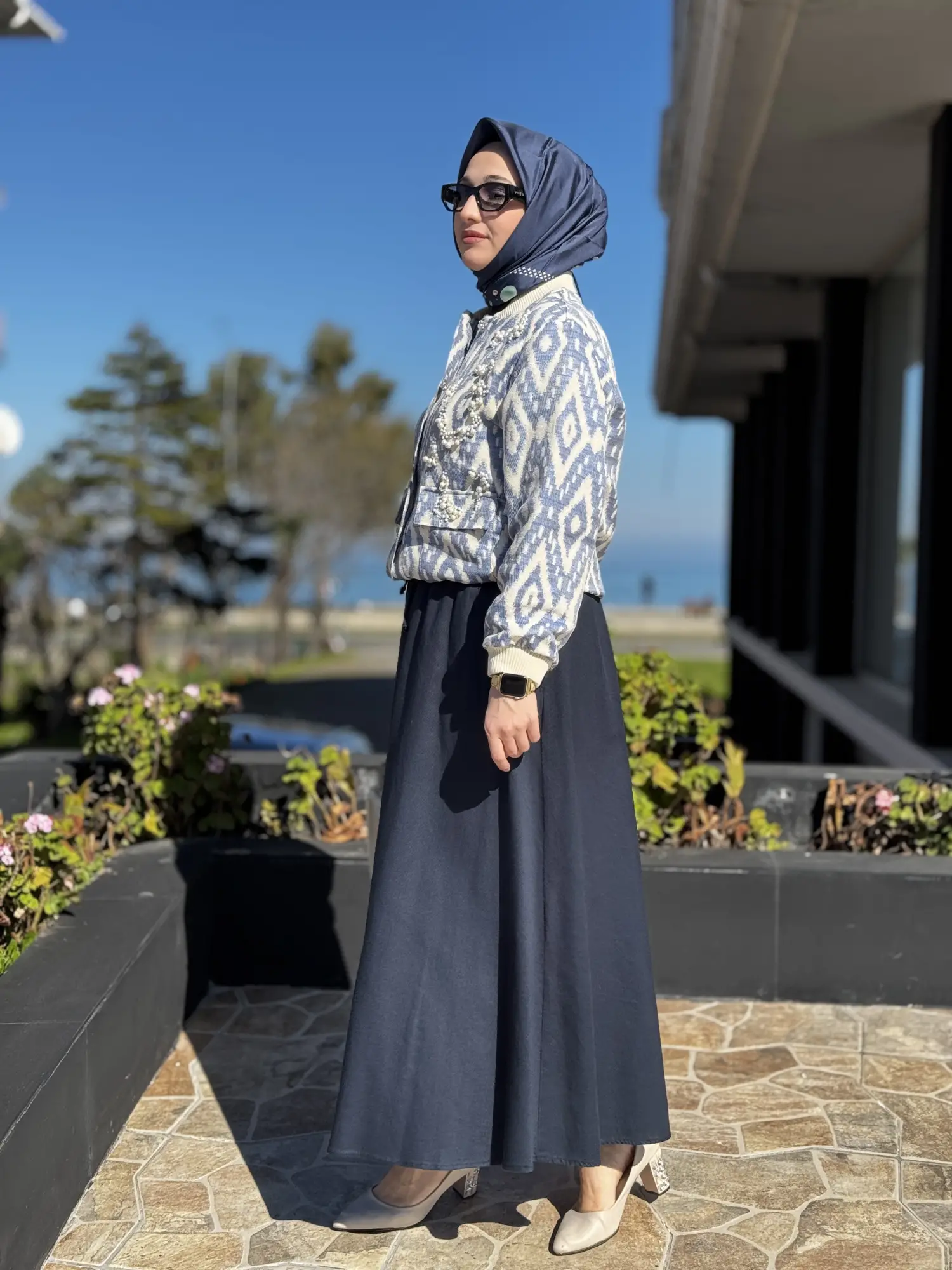 Kayra Beli Lastikli Cepli Tensel Etek